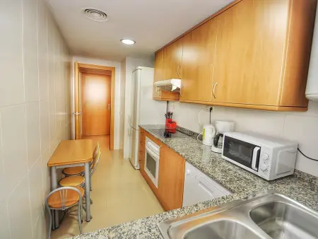 Appartement Fenals, Lloret de Mar : terrasse, 3 piscines et jardin : photo 11