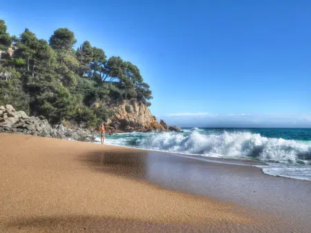 Appartement Fenals, Lloret de Mar : terrasse, 3 piscines et jardin : photo 22