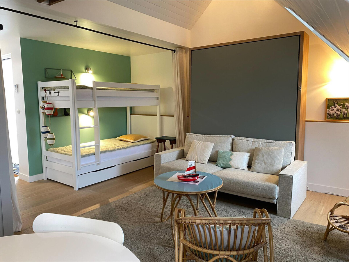 Studio moderne vue port à Sauzon, 4 couchages - Photo 1