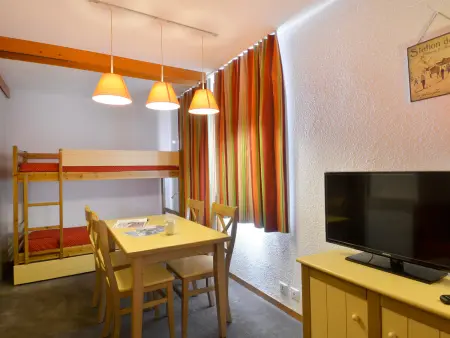 Studio 23 m² centre Belle Plagne, balcon vue pistes : photo 2