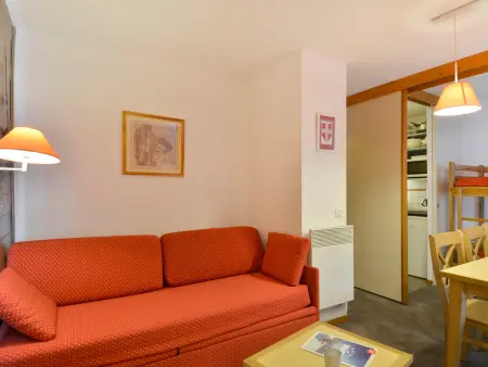 Studio 23 m² centre Belle Plagne, balcon vue pistes : photo 3