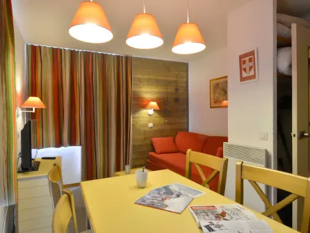 Studio 23 m² centre Belle Plagne, balcon vue pistes : photo 5