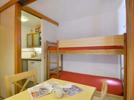 Studio 23 m² centre Belle Plagne, balcon vue pistes : photo 6