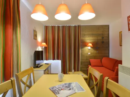 Studio 23 m² centre Belle Plagne, balcon vue pistes : photo 7