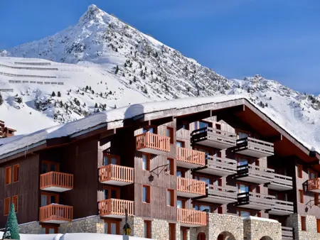 Studio 23 m² centre Belle Plagne, balcon vue pistes : photo 16
