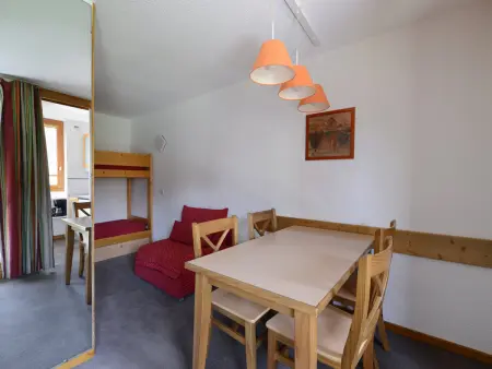 Studio 28m² divisible 4 pers, balcon vue pistes : photo 2