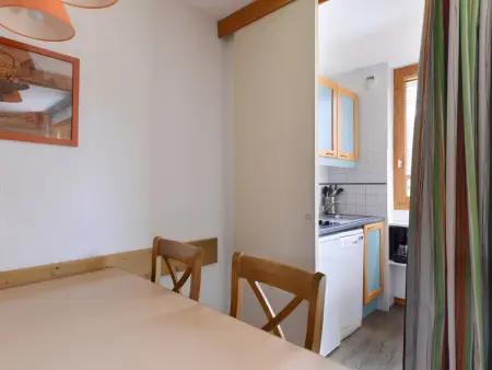 Studio 28m² divisible 4 pers, balcon vue pistes : photo 4