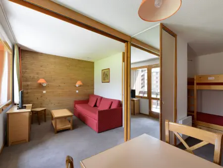 Studio 28m² divisible 4 pers, balcon vue pistes : photo 8