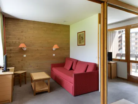 Studio 28m² divisible 4 pers, balcon vue pistes : photo 9