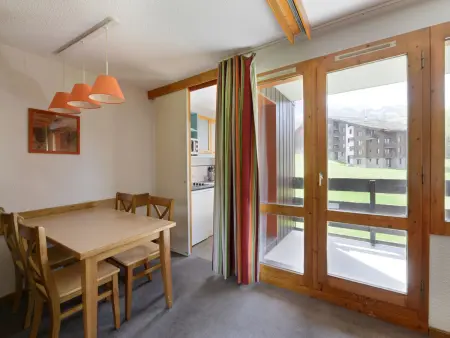 Studio 28m² divisible 4 pers, balcon vue pistes : photo 11