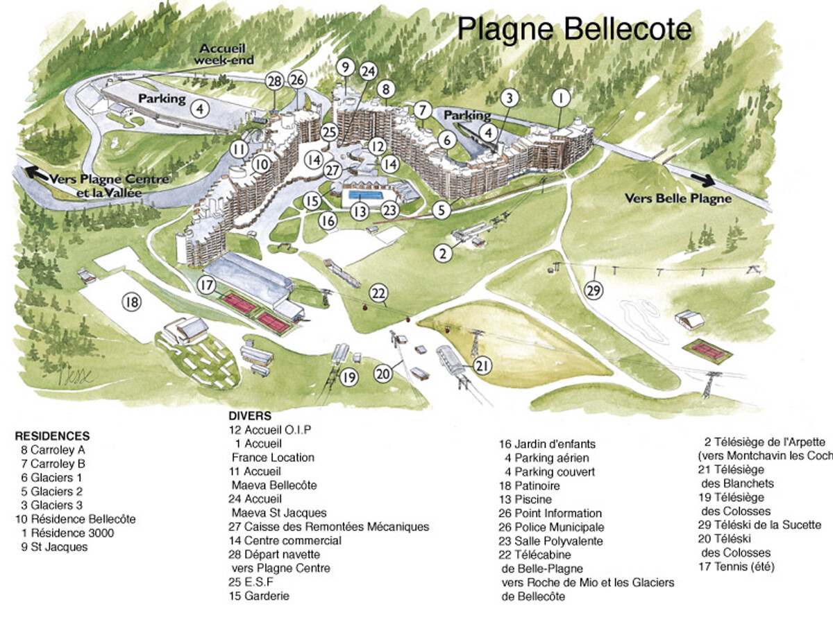 Studio 15m² Plagne Bellecôte, balcon, animaux OK - Photo 14