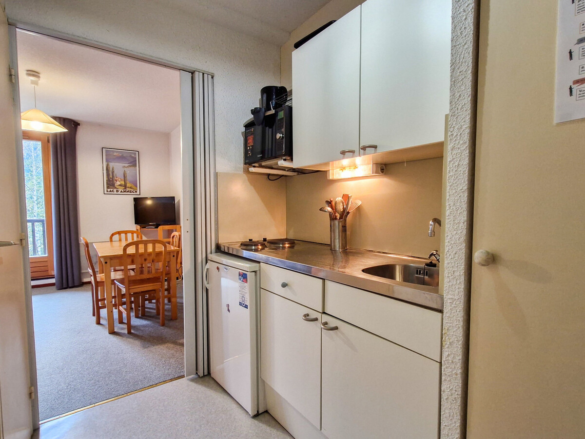Studio cabine 25m² balcon sud à Flaine, 4 personnes - Photo 4