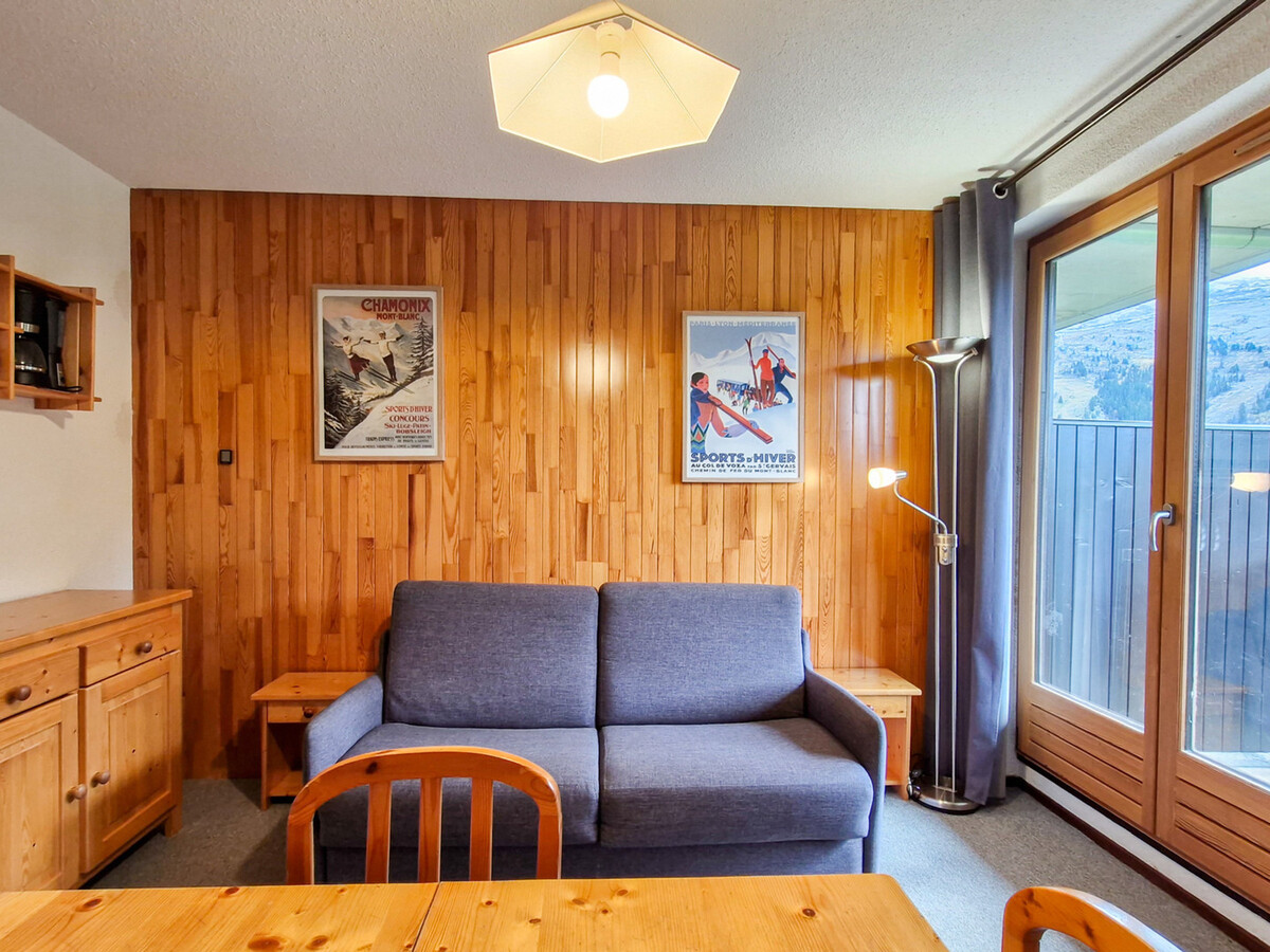 Studio cabine 25m² balcon sud à Flaine, 4 personnes - Photo 7