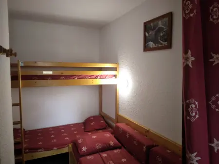 Studio 4 pers. Plagne Bellecôte, balcon vue pistes : photo 3