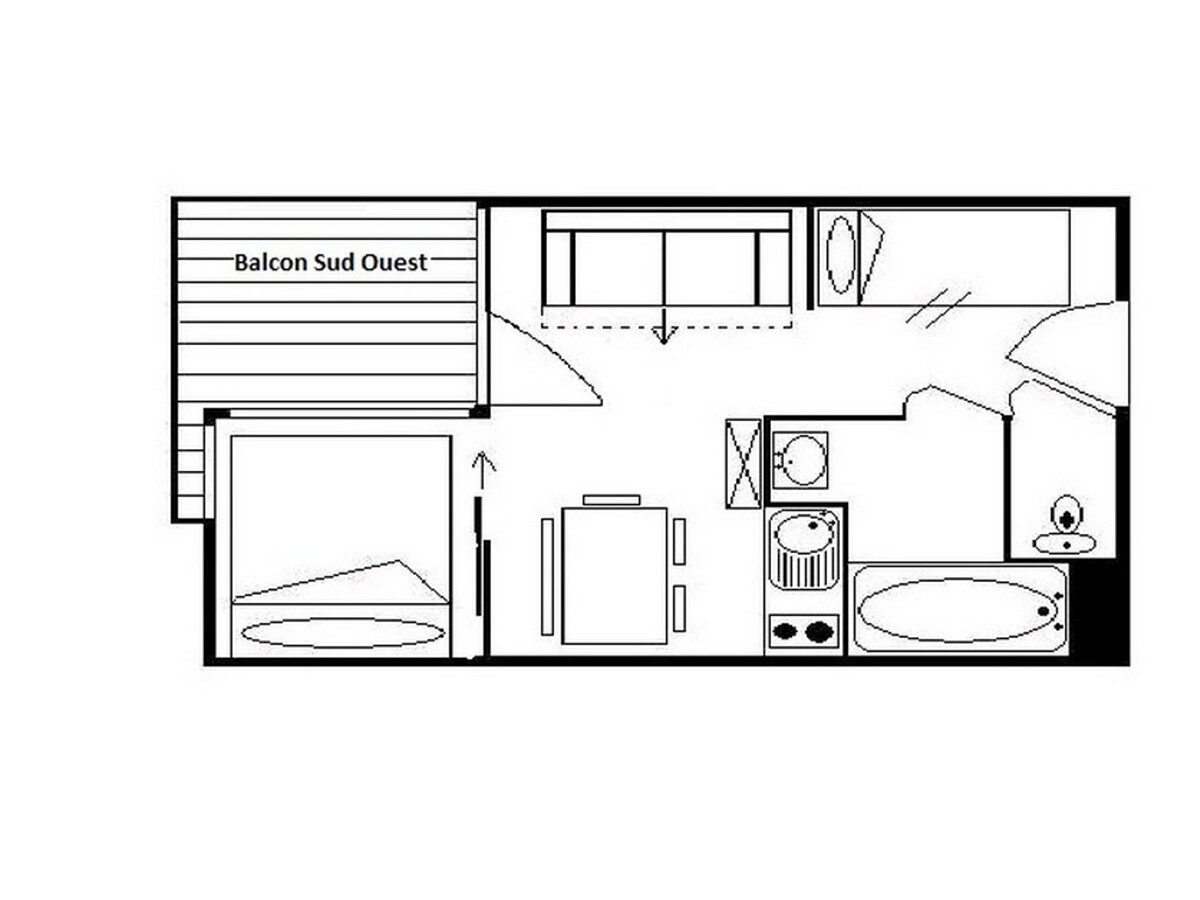 Appartement 2 pièces ski aux pieds, balcon Sud-Ouest - Photo 13