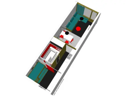 Studio rénové 5 pers, ski aux pieds avec balcon - Photo 12