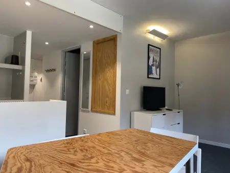 Studio cabine 5 pers. Les Arcs 1800, balcon et parking : photo 2
