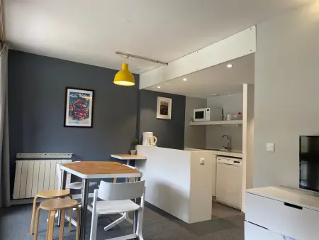 Studio cabine 5 pers. Les Arcs 1800, balcon et parking : photo 4