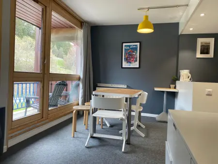 Studio cabine 5 pers. Les Arcs 1800, balcon et parking : photo 5