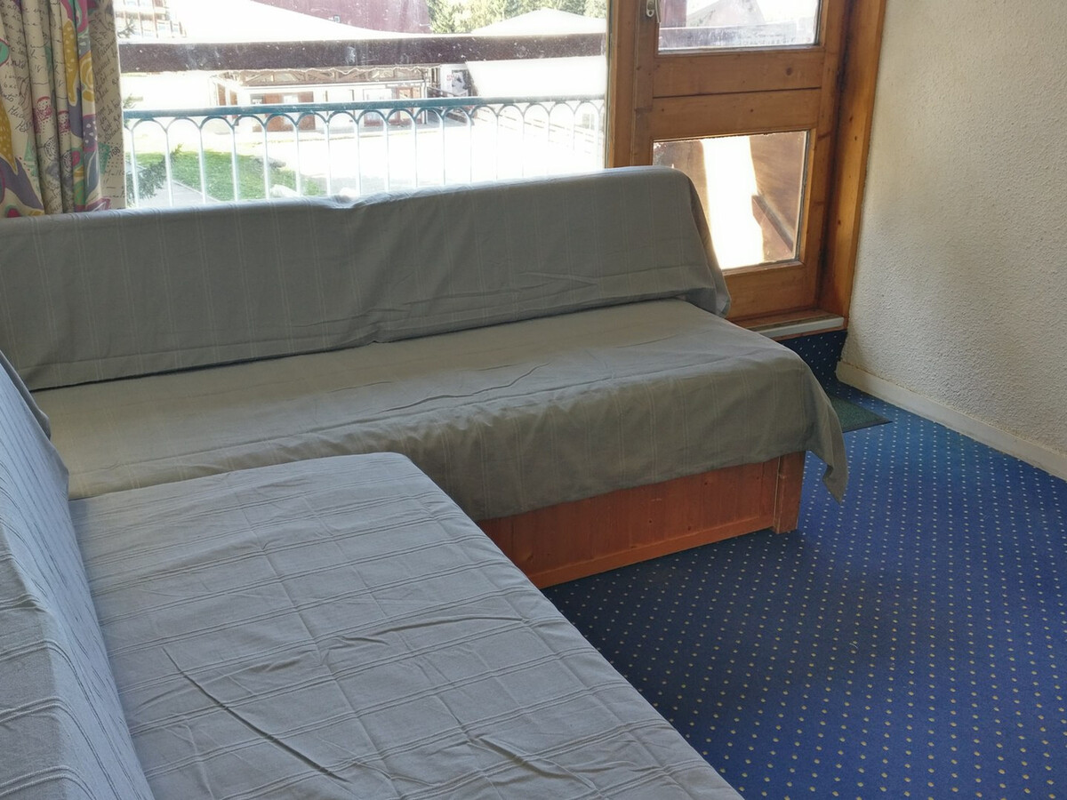 Studio cabine 4 pers aux Arcs 1800 : balcon, pied des pistes - Photo 2