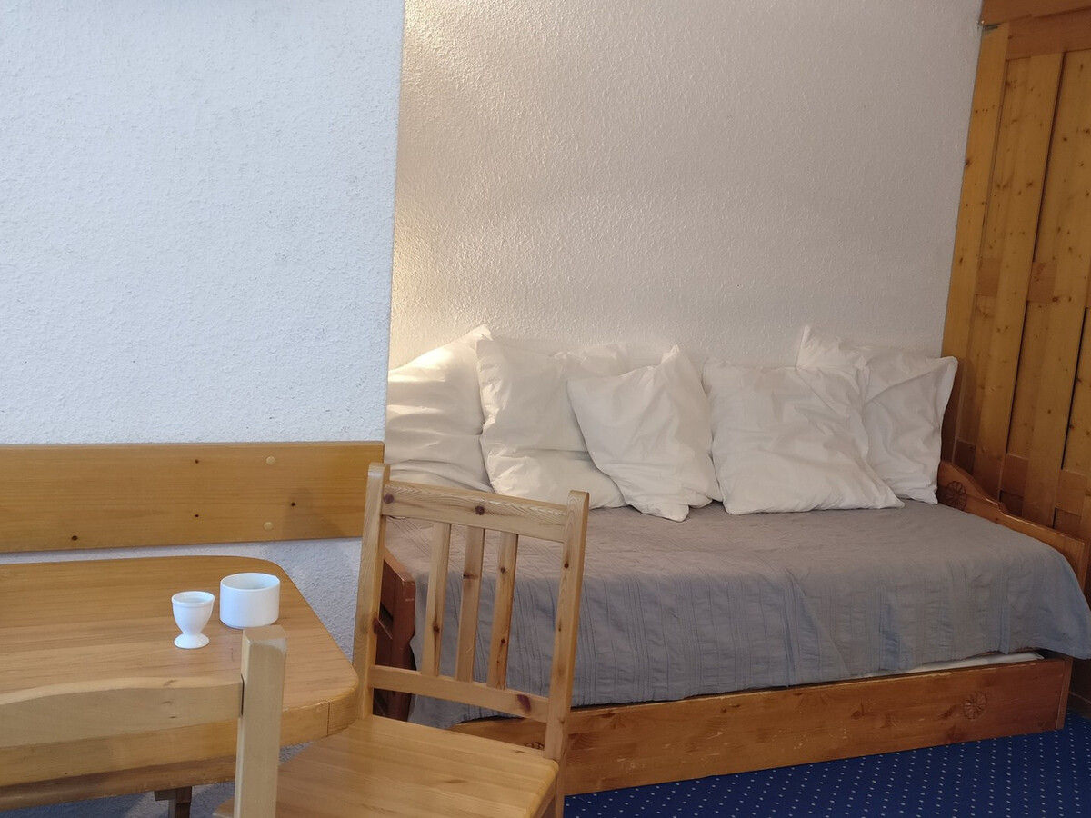 Studio cabine 4 pers aux Arcs 1800 : balcon, pied des pistes - Photo 5