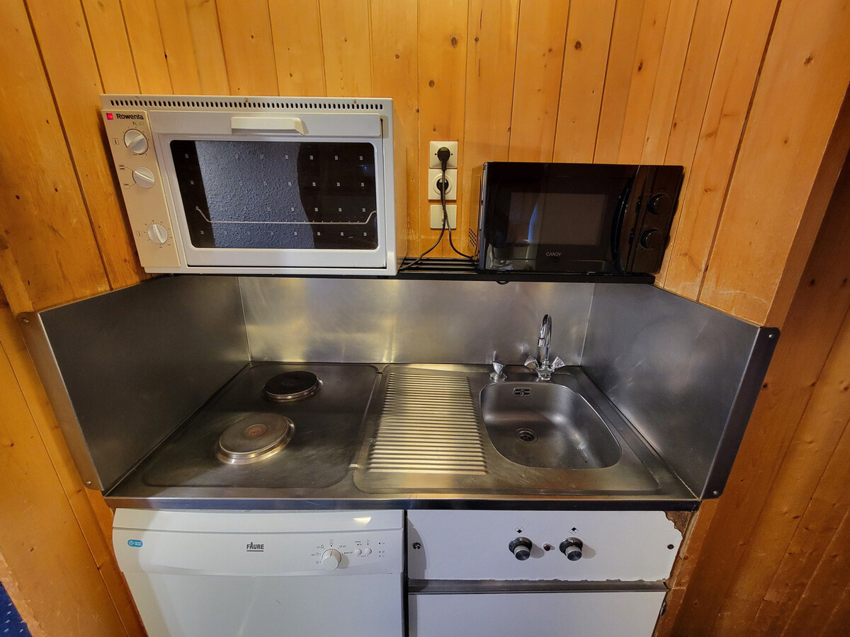 Studio cabine 4 pers aux Arcs 1800 : balcon, pied des pistes - Photo 10