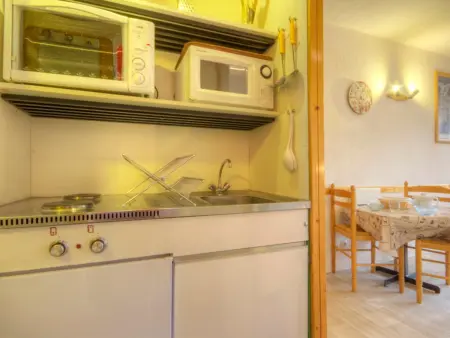 Studio 3 pers. aux Arcs 1800, balcon, WiFi : photo 4