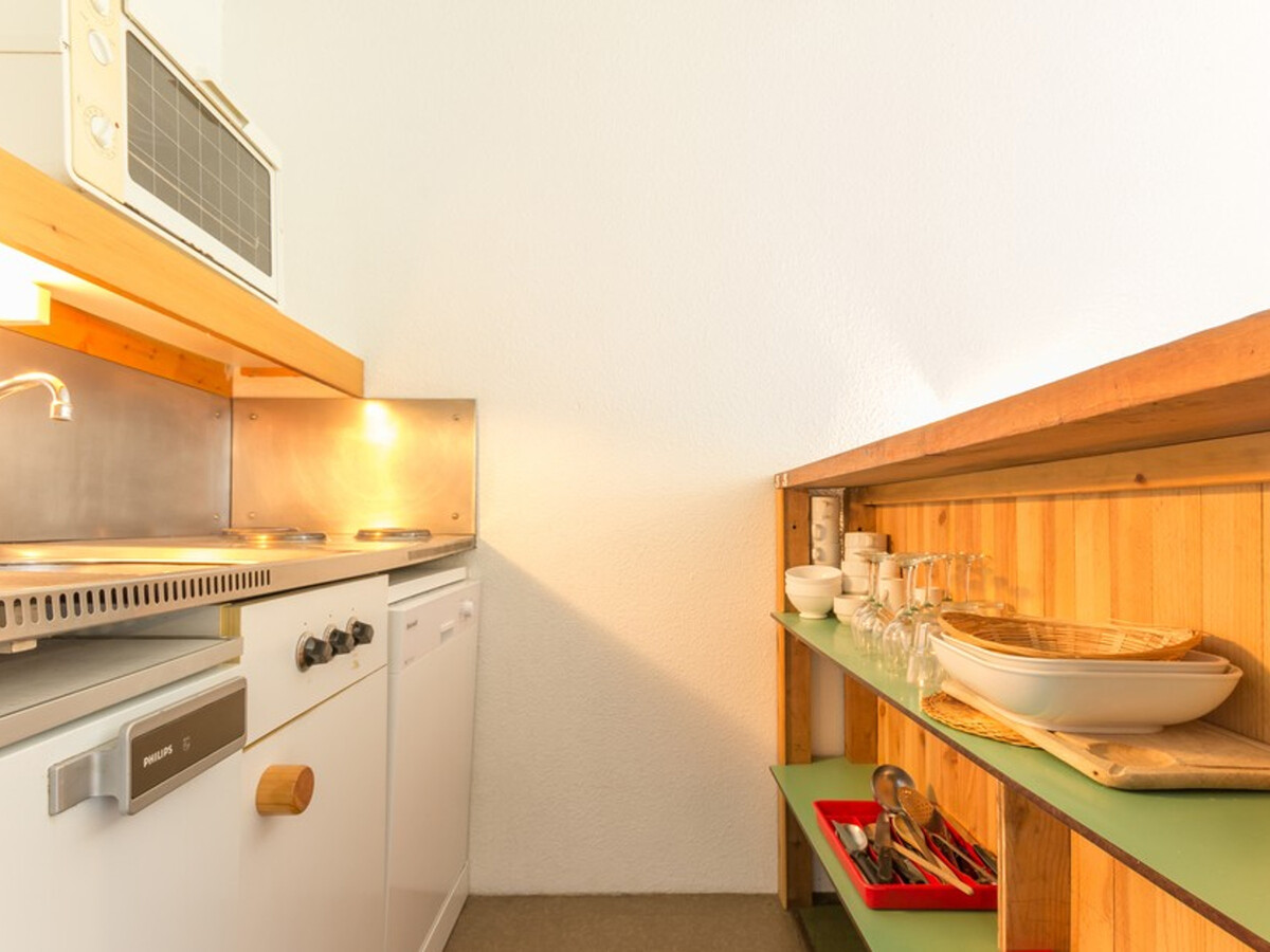Studio cabine 5 pers. aux Arcs 2000, balcon vue Mont-Blanc - Photo 6