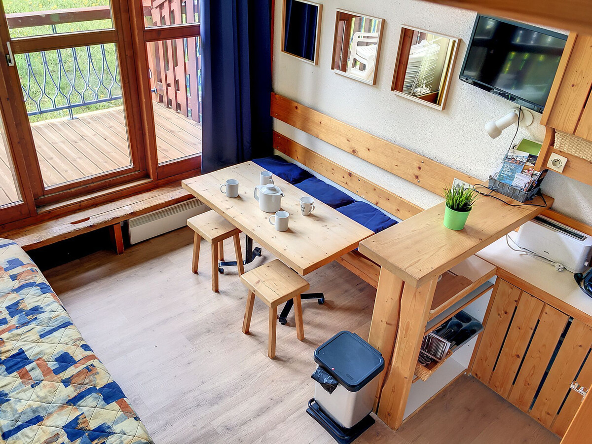 Studio mezzanine 28m² balcon sud-ouest, retour skis aux pieds - Photo 4