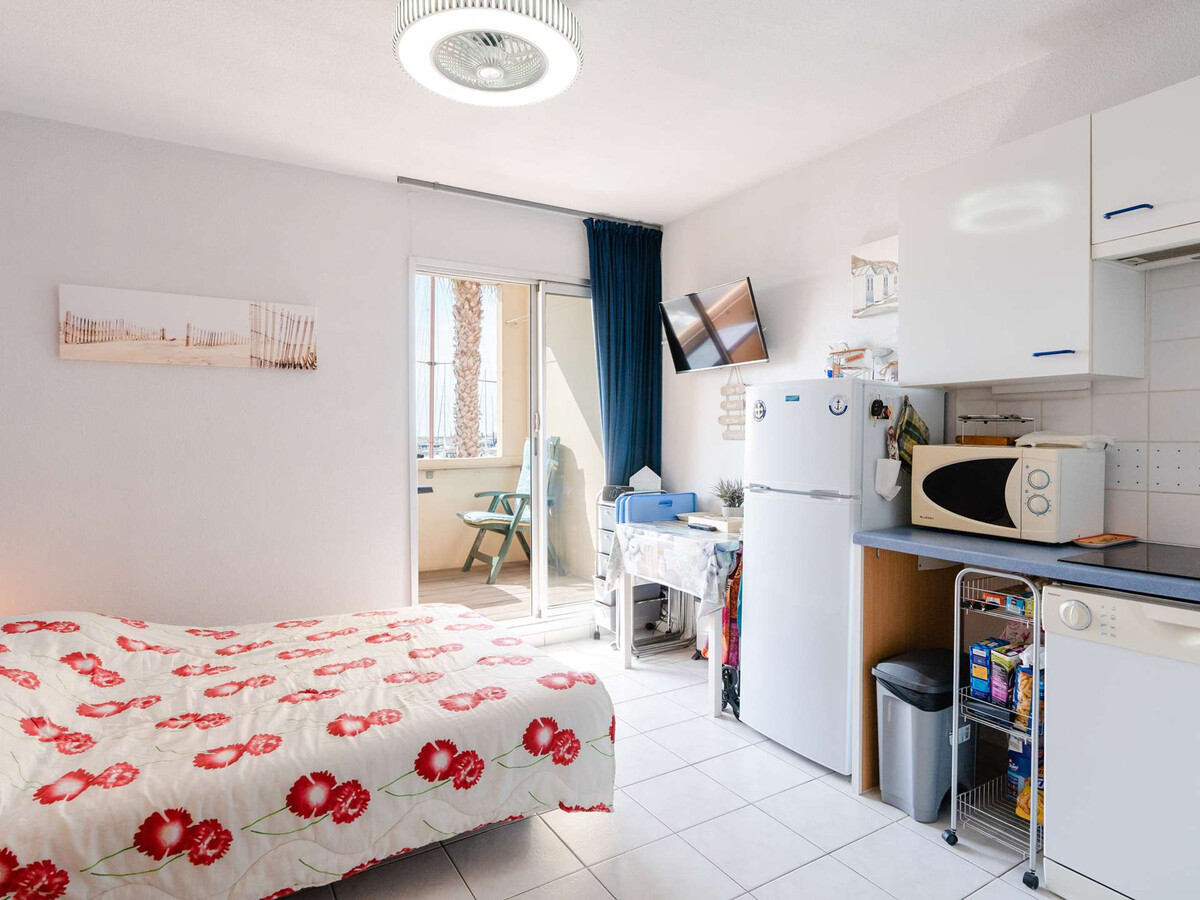 Studio cabine vue port avec piscine à Gruissan - Photo 7