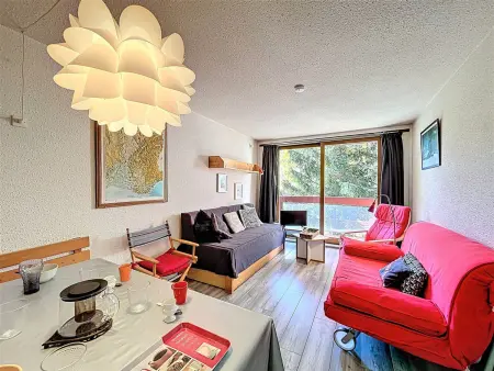 Location appartement à Le Corbier, Studio 4/5 pers. Pied des pistes, Balcon, Animaux admis