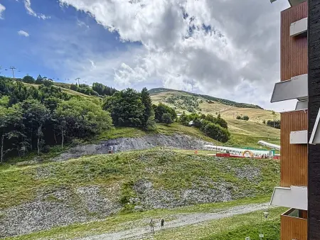 Studio 31m² skis aux pieds, balcon sud vue pistes : photo 16