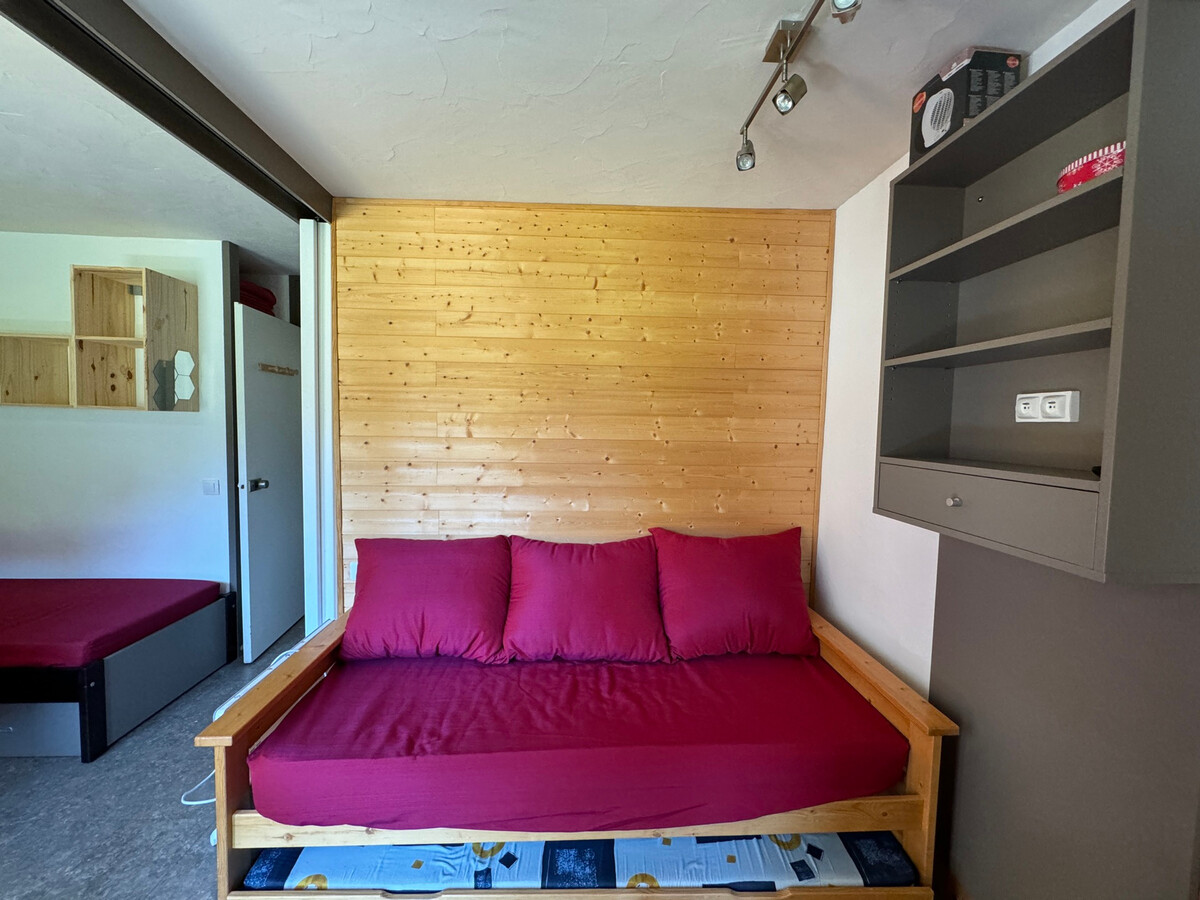 Studio 28 m² rénové avec balcon vue pistes à Belle Plagne - Photo 7