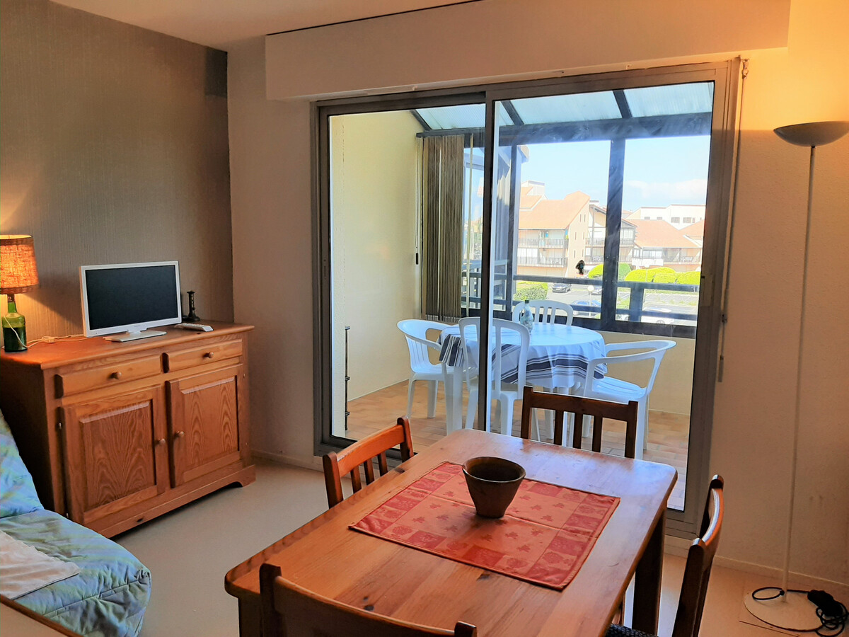 Studio cabine 4 pers. face au port, piscine et tennis - Photo 1