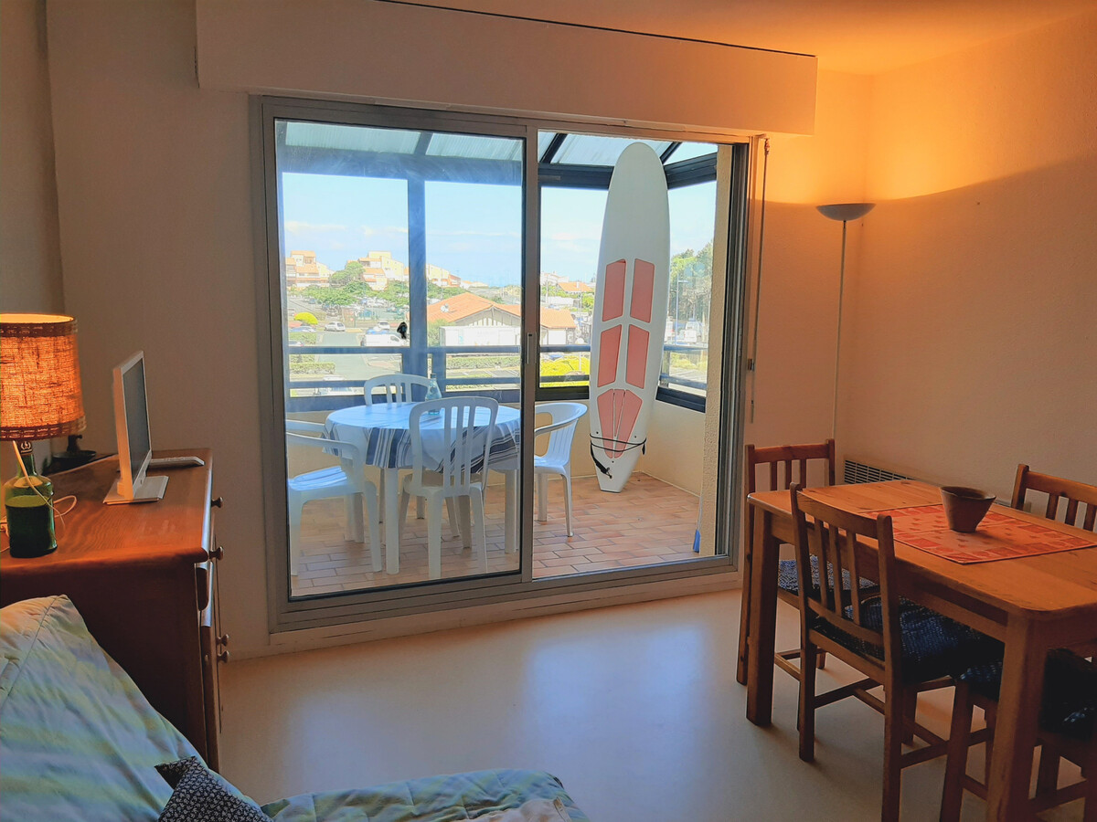 Studio cabine 4 pers. face au port, piscine et tennis - Photo 5