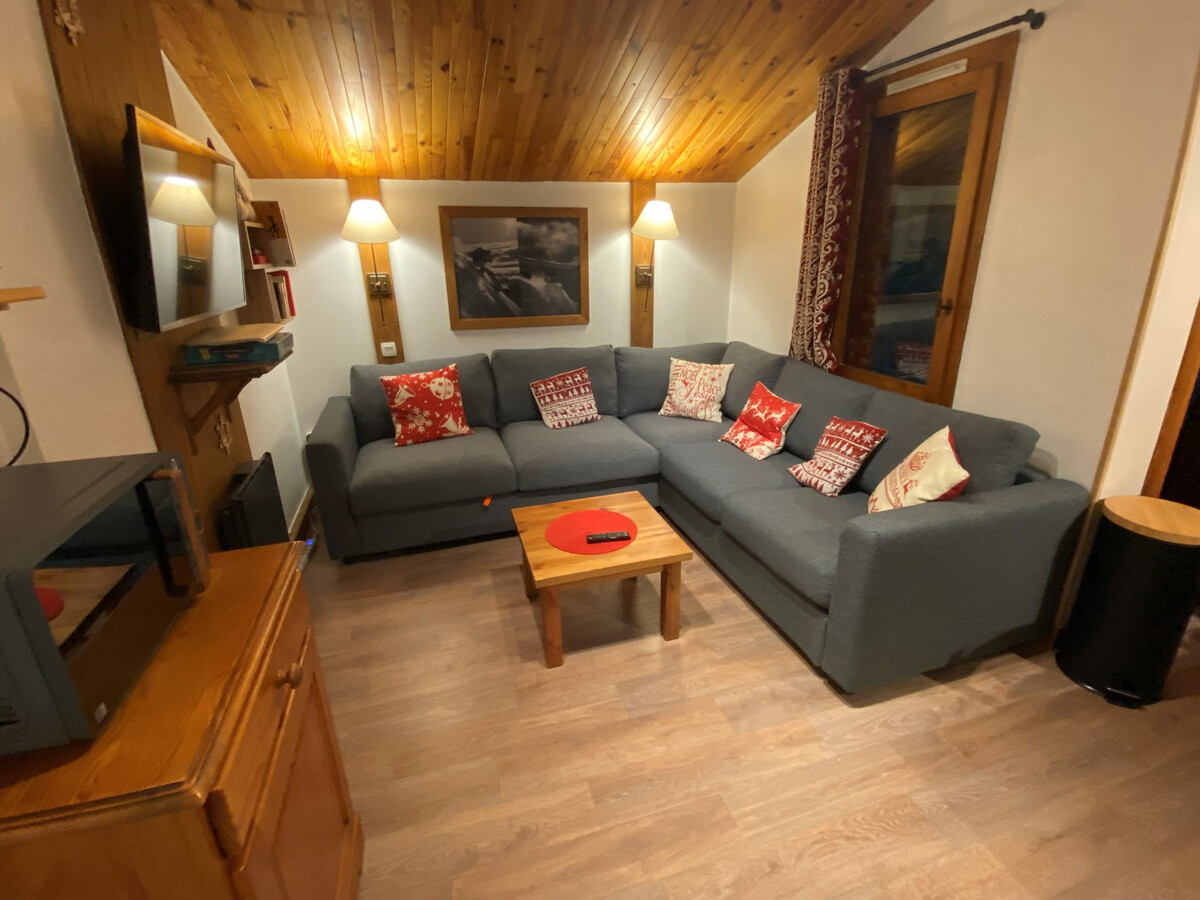 Duplex rénové proche pistes et commerces, balcon sud, 6 pers., casier à skis - Photo 1