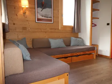 Appartement ski aux pieds, 6 couchages, balcon sud : photo 3
