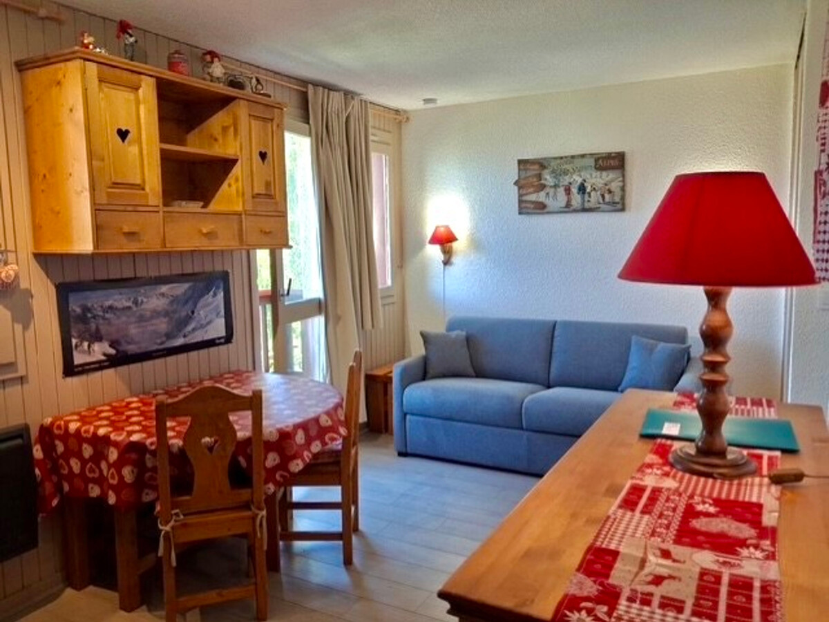 Studio rénové 24m² balcon vue Mont-Blanc, La Plagne - Photo 4