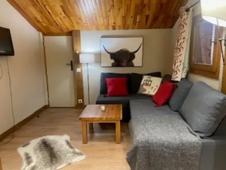 Location appartement à La Plagne Montchavin Les Coches, Appartement spacieux proche centre village avec balcon et vue Mont Blanc