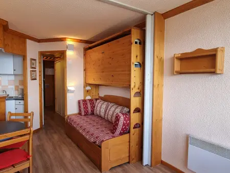 Studio 26m² skis aux pieds, vue Mont-Blanc, animaux OK : photo 4