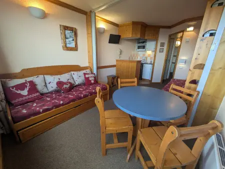 Studio 26m² skis aux pieds, vue Mont Blanc à Plagne Aime : photo 2