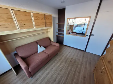 Studio 17m² skis aux pieds à Plagne Aime 2000 : photo 2