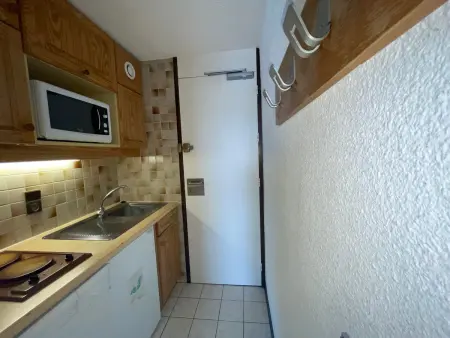 Studio 17m² skis aux pieds à Plagne Aime 2000 : photo 4