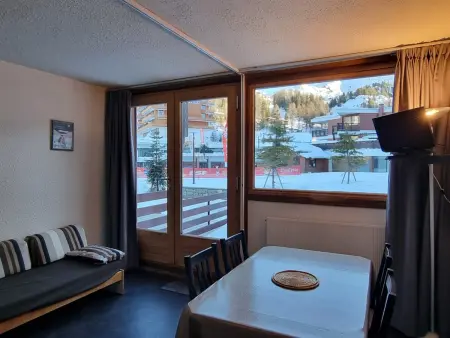 Location appartement à La Plagne, Studio divisible, ski aux pieds, terrasse, animaux admis