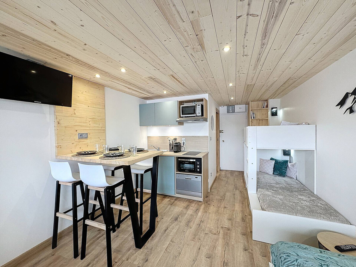 Studio 22 m² rénové 4 pers. aux pieds des pistes - Photo 1
