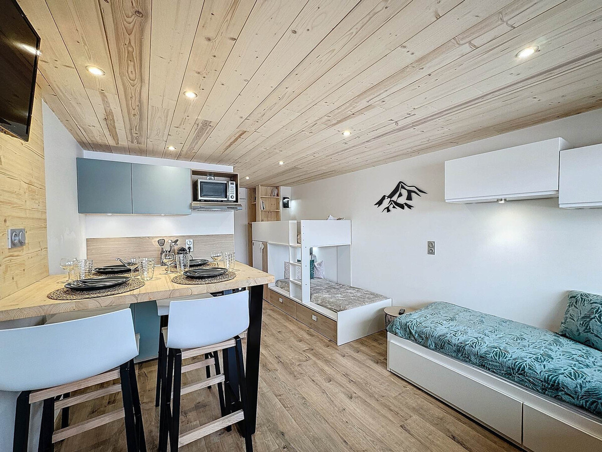 Studio 22 m² rénové 4 pers. aux pieds des pistes - Photo 2