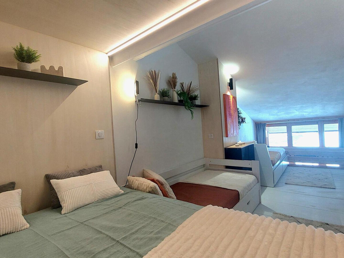 Duplex mezzanine 5 pers. · Ski aux pieds · Vue Mont Blanc - Photo 8