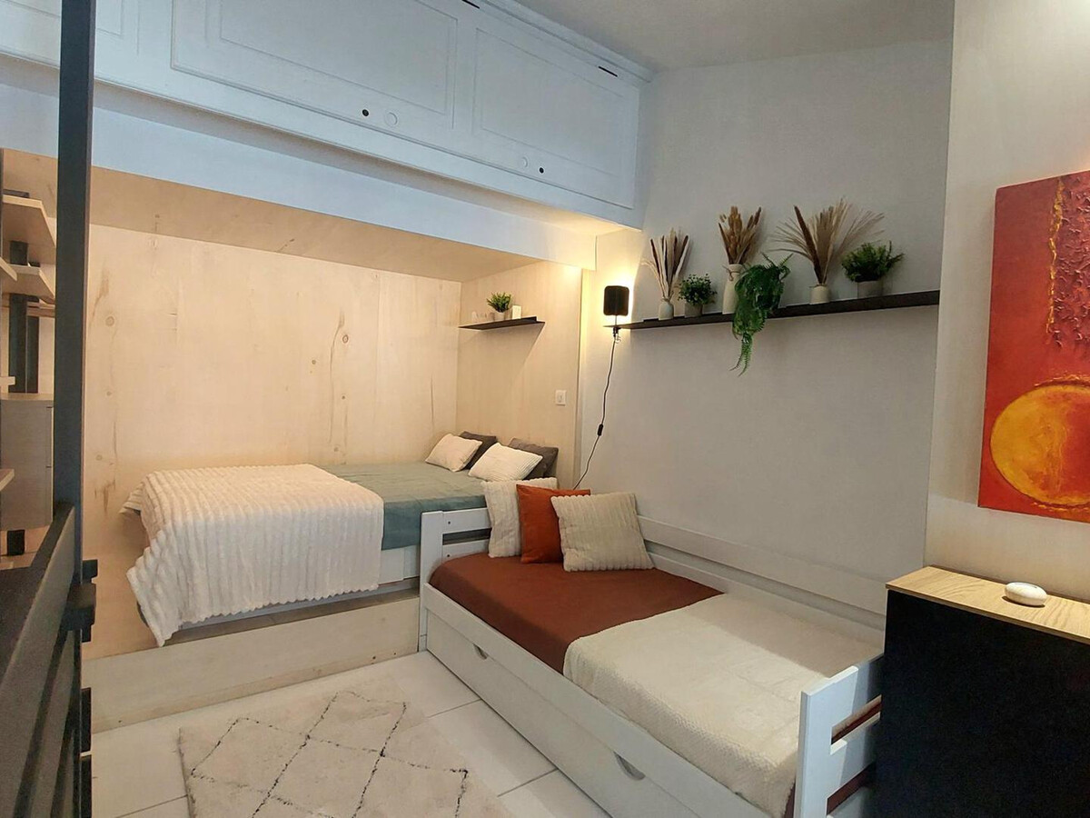 Duplex mezzanine 5 pers. · Ski aux pieds · Vue Mont Blanc - Photo 12
