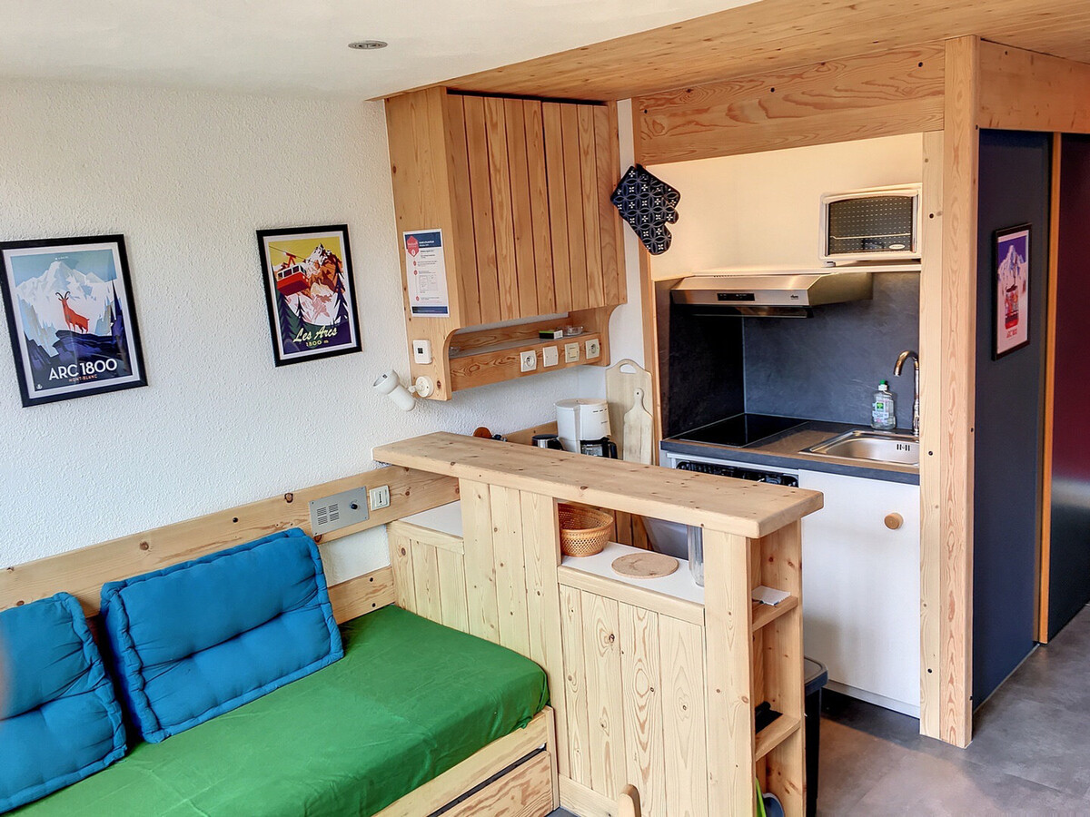 Studio mezzanine 4 pers. aux Arcs, balcon sud pied pistes - Photo 2