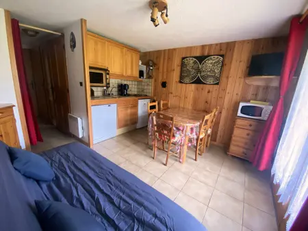 Appartement 4 pers. Morillon, terrasse sud et casier à skis : photo 2